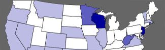 Progress Toward Clean Water Act Adopted Numeric Nutrient Criteria Map